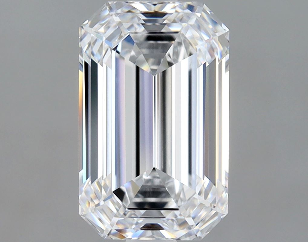 2.01 Carat D Color VS1 Clarity Emerald Cut Diamond - Elegant Engagement Ring for Women, Perfect for Proposals & Anniversaries