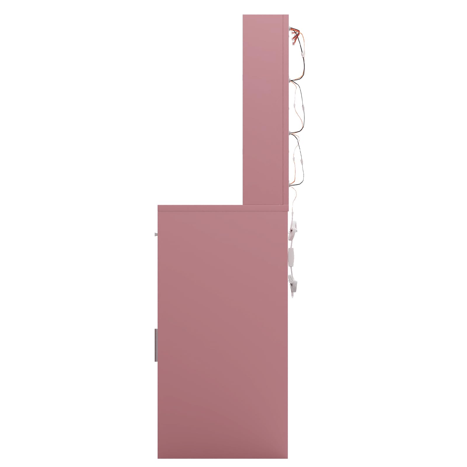 Pink Vanity Table with Lights and Mirror - 3 Adjustable Lighting Modes for Makeup & Skincare | Perfect for Bedroom, Dressing Room & Beauty Studio