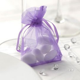 10 Pack Lilac Organza Gift Bags for Wedding Favors, Party Decorations, Jewelry Packaging - Premium Quality & Elegant Design