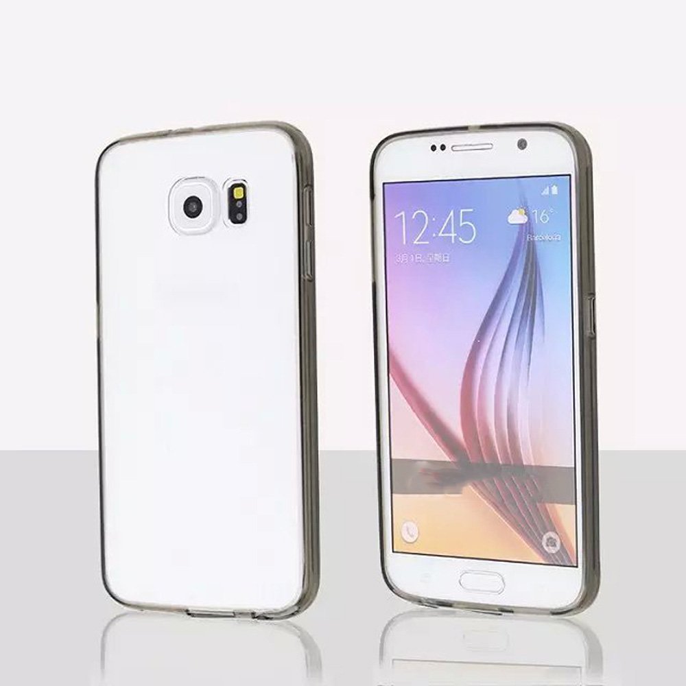 Samsung Galaxy S6 Case - Crystal Clear Hybrid Protective Cover with Grip Bumper | Shockproof & Anti-Slip Design | Perfect for Everyday Use, Travel & Outdoor Activities