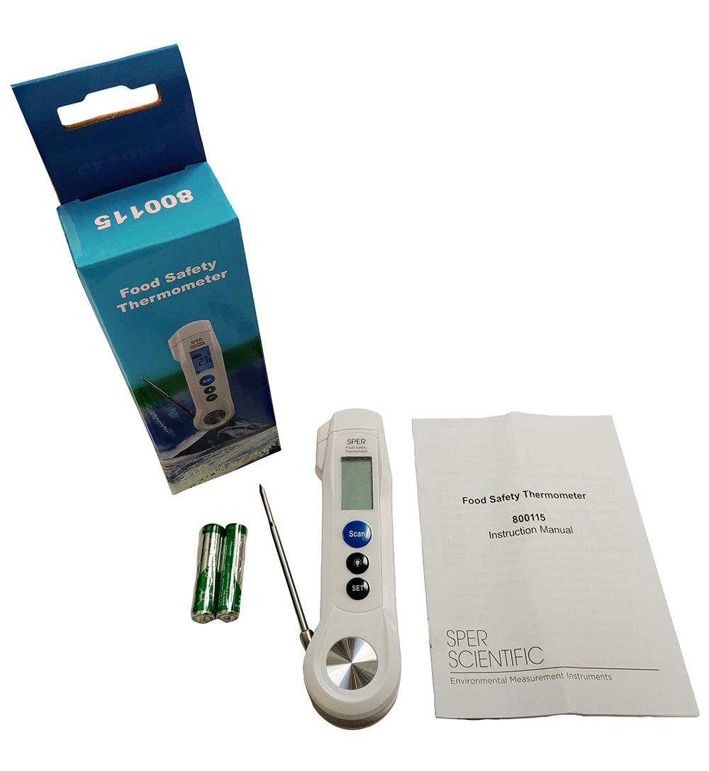 Compact Infrared Food Safety Thermometer - Instant Non-Contact Temperature Gun for Cooking, Grilling & Baking | Perfect for Kitchen, BBQ & Restaurant Use