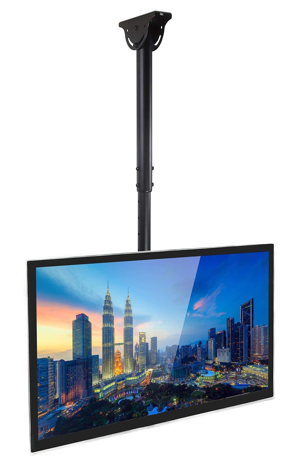 Mount-It! Full Motion TV Ceiling Mount Bracket - 360° Rotation & Adjustable Height for 75