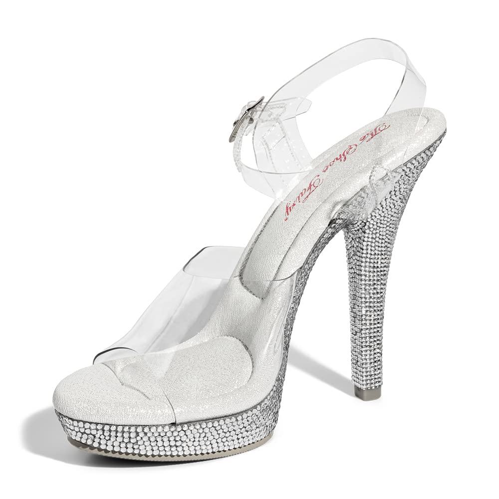 The Shoe Fairy Iconic Olympian Clear Bikini Fitness Competition Heels – Bodybuilding & Pageant Shoes, Comfortable Lucite Heels for Women – Perfect for Bikini Competitions, Bridal Events, and Stage Performances