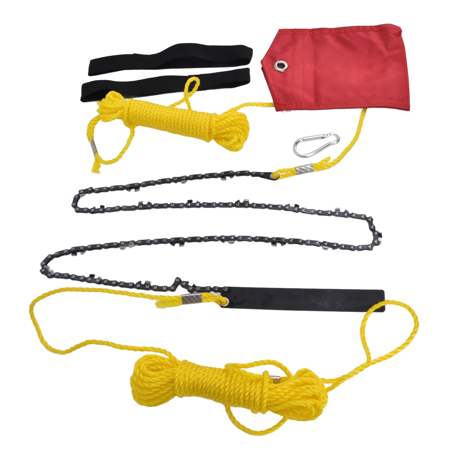 Portable 48-Inch Pocket Chainsaw with 63 Teeth - High Hardness Rope Saw for Tree Limb Cutting, Camping, and Survival - Folding Handheld Chain Saw for Outdoor Adventures, Gardening, and Emergency Preparedness