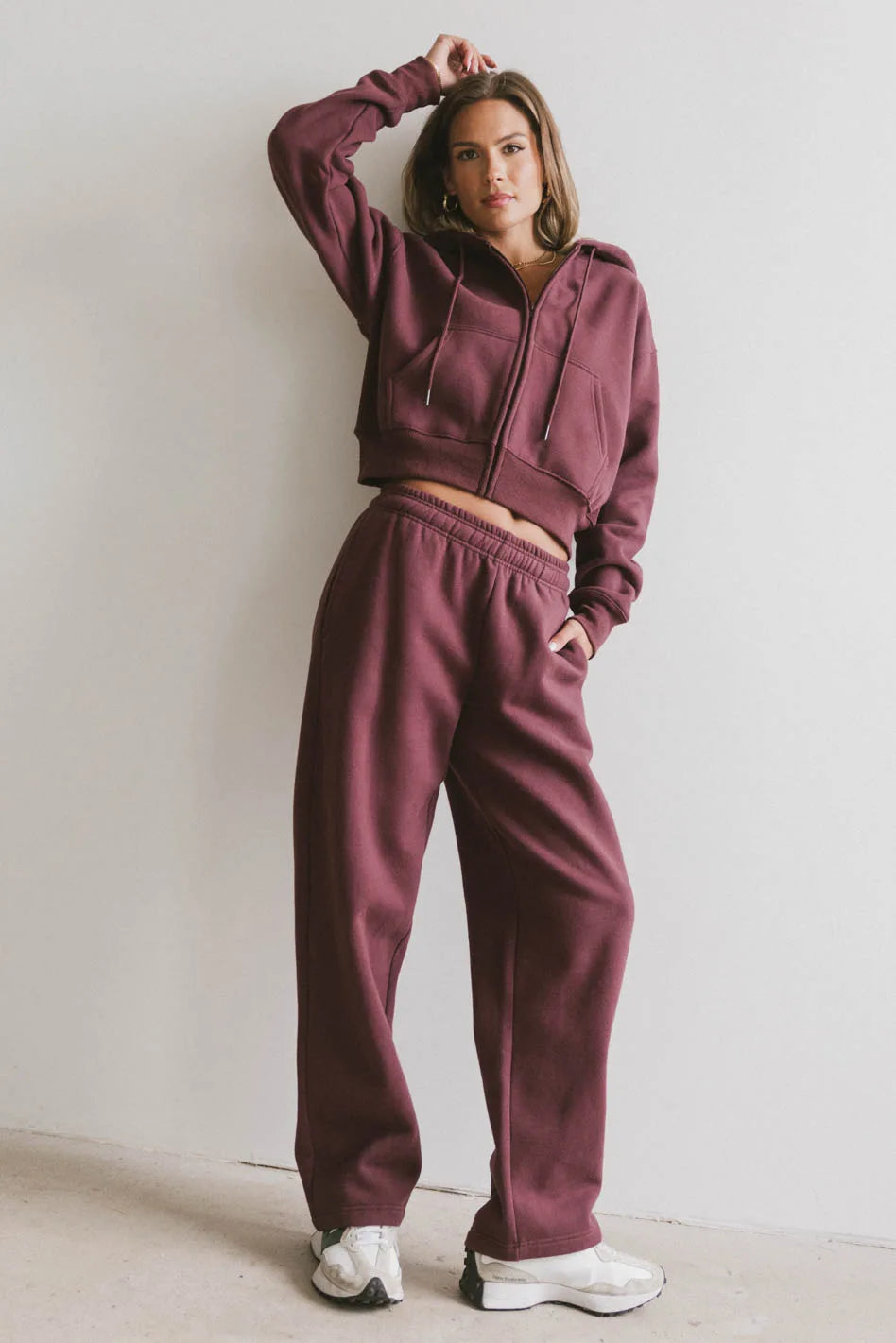 Ezra Burgundy Sweatpants for Men & Women | Comfortable Lounge Pants | Perfect for Yoga, Running & Home Wear | FINAL SALE