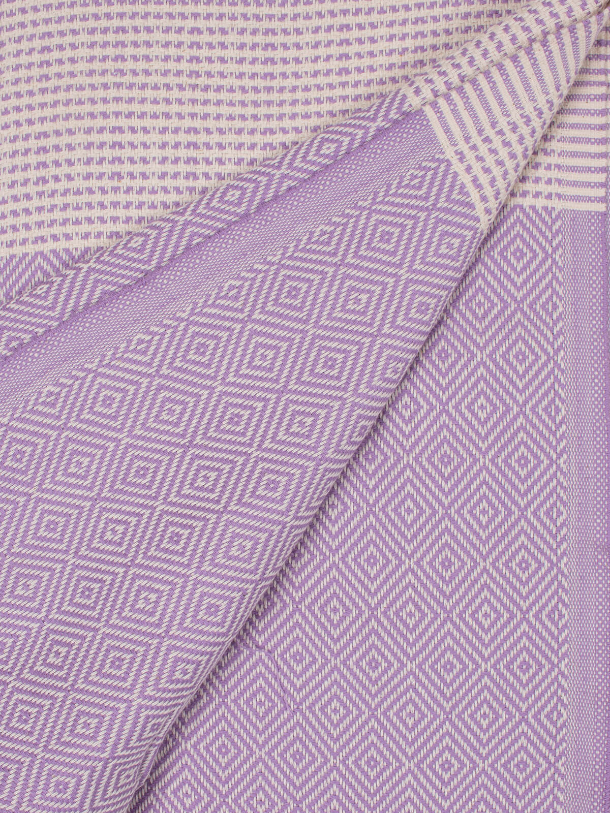 Nordic Dot Hammam Towel - Soft & Absorbent Turkish Bath Towel in Lilac - Perfect for Spa, Beach & Yoga