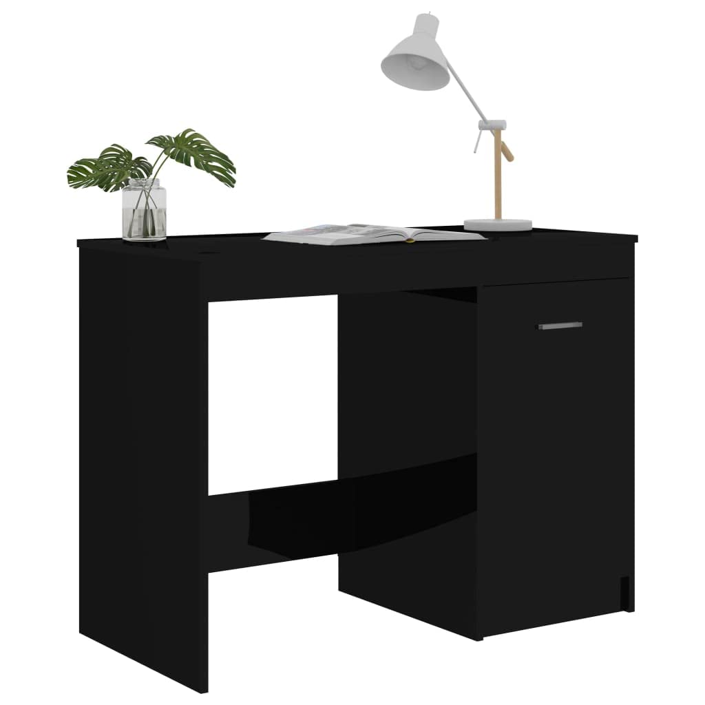 Modern Home Office Desk with Storage - 39.4