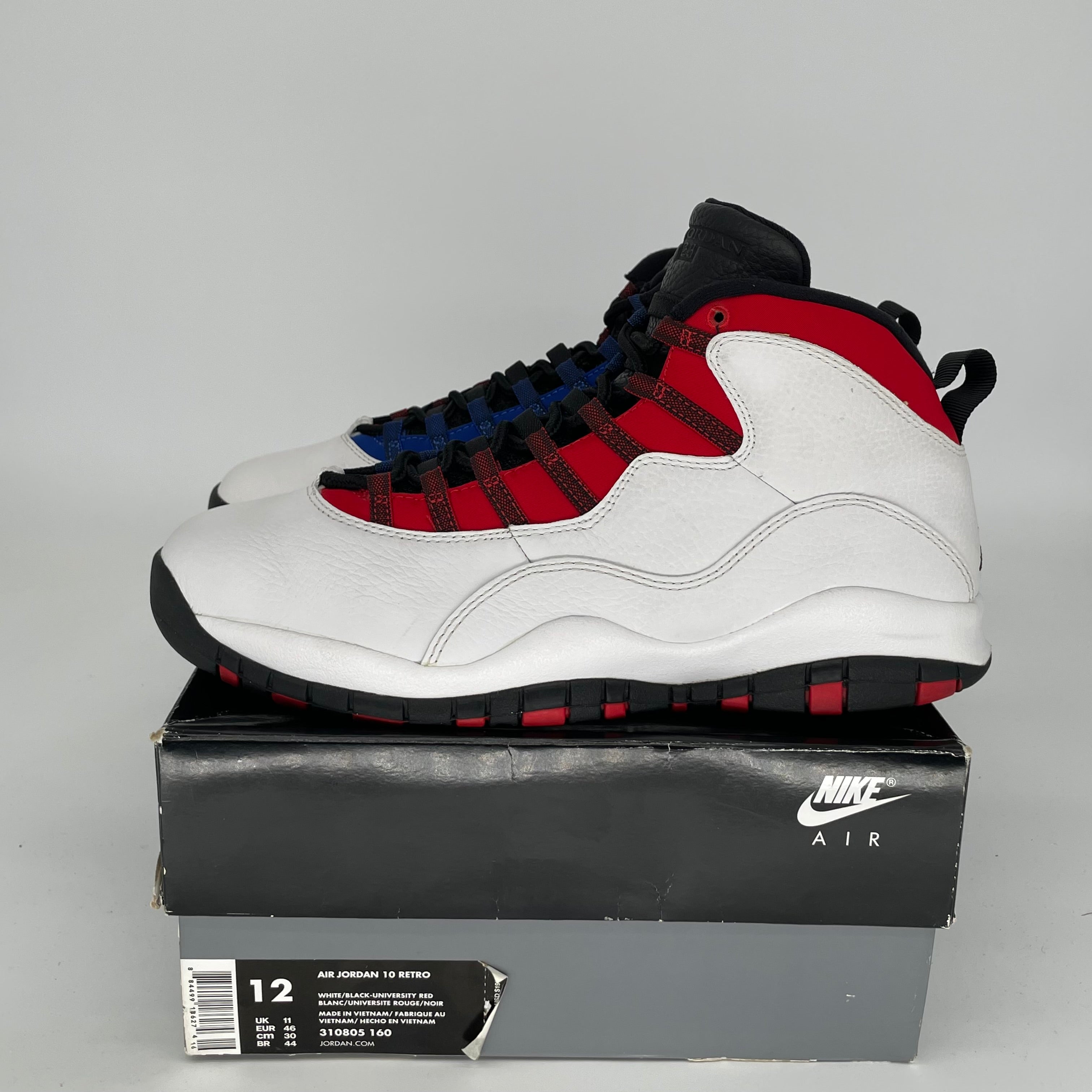 AIR JORDAN 10 RUSSELL WESTBROOK CLASS OF 2006 Basketball Shoes - Men's Size 12 (310805-160) - Retro Sneakers for Collectors & Streetwear Fashion