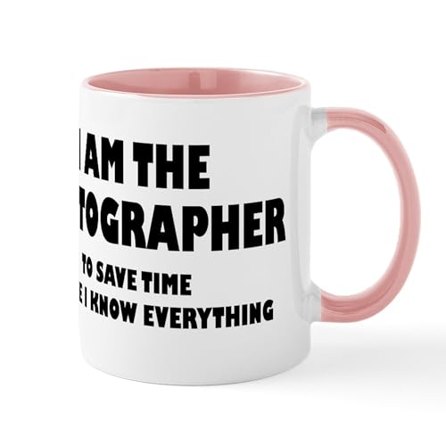 White/Pink Inside - I Am The Photographer Mug