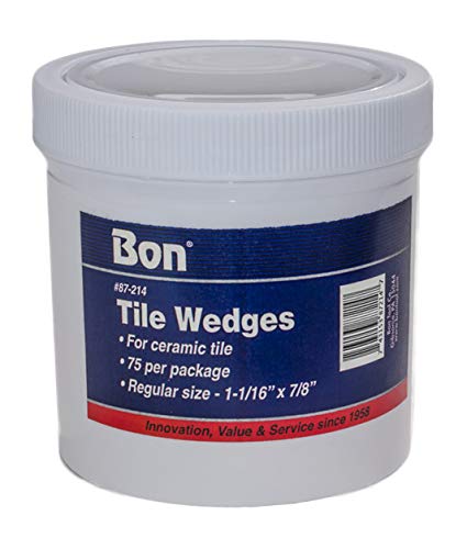 Bon Tool Super Tile Wedges - 75 Pack for Floor and Wall Tile Installation - Perfect for DIY and Professional Use