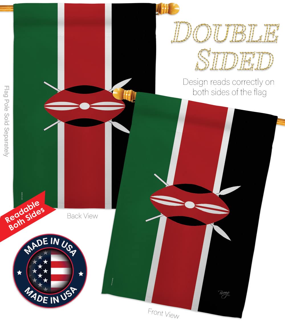 Kenya Decorative Garden Flag 28x40