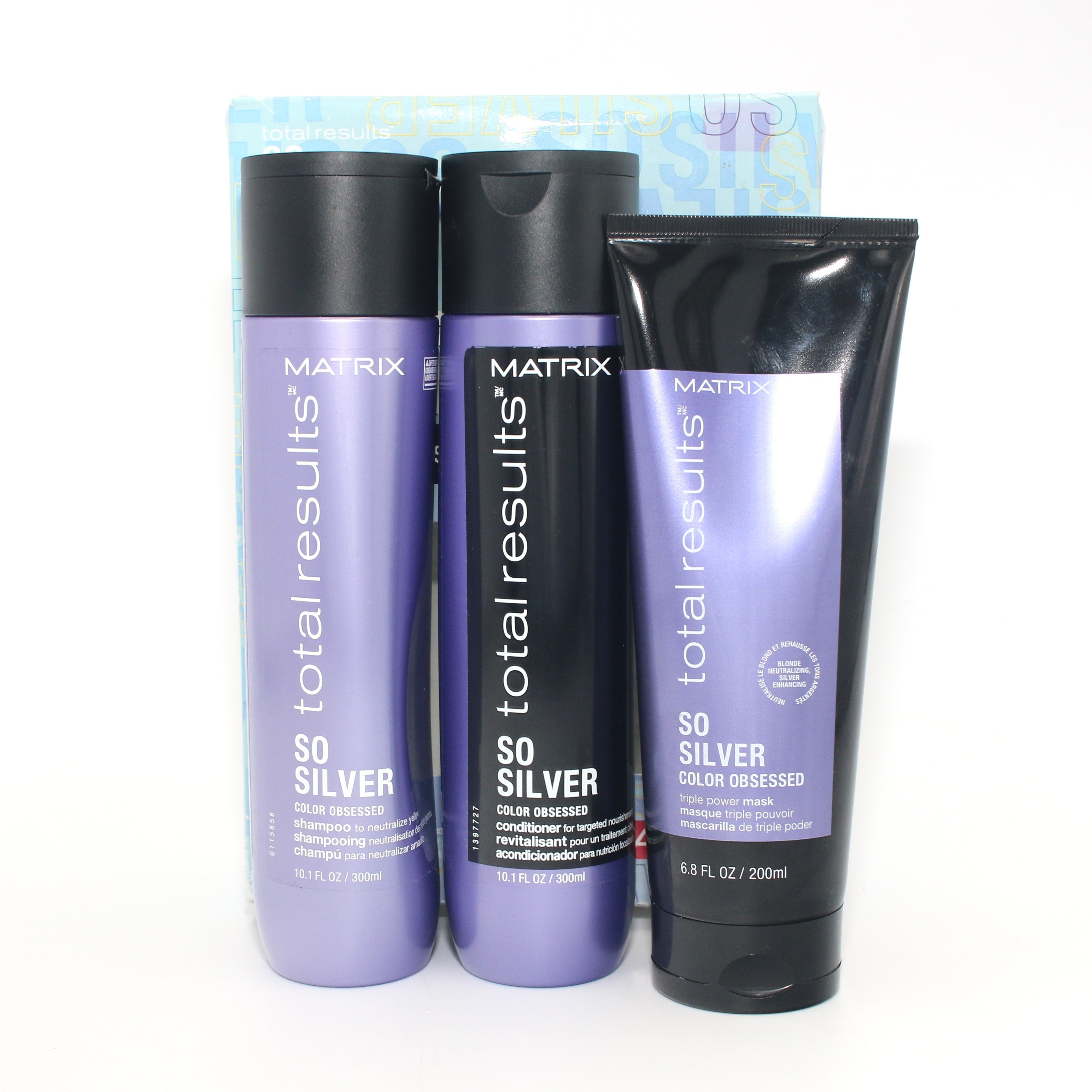 Matrix So Silver Illuminate Your Blonde Kit - Toning Shampoo & Conditioner for Blondes & Gray Hair - Neutralizes Brassiness & Enhances Shine for Salon-Quality Results at Home