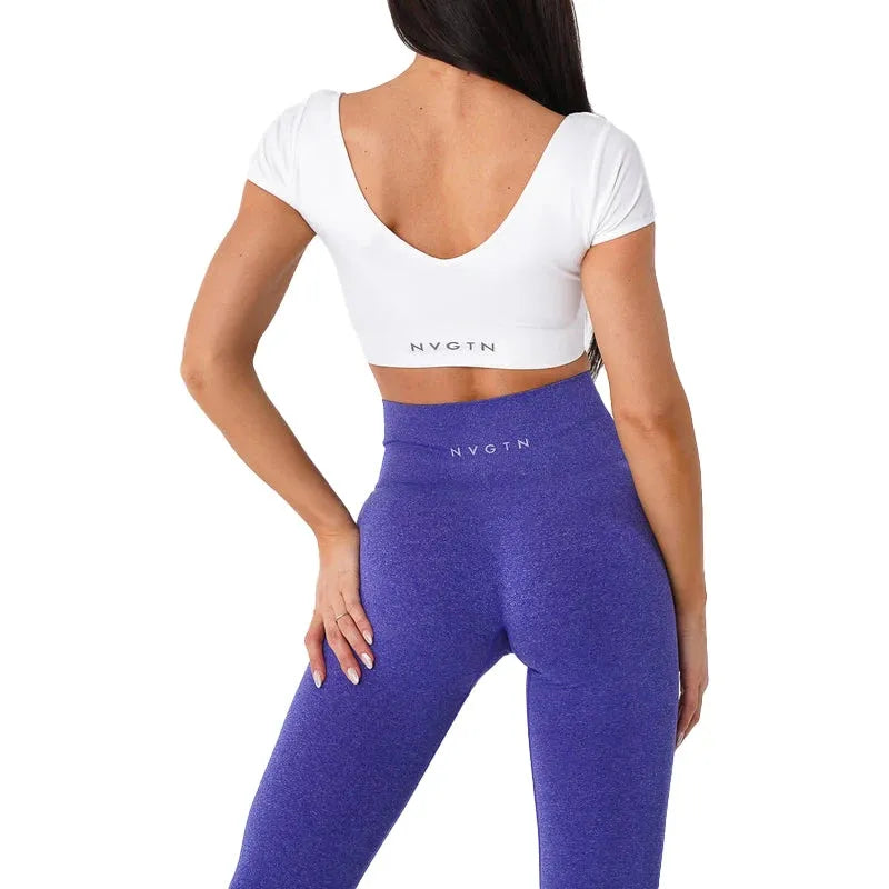 NVGTN New Serene Seamless Bra - Women's Spandex Sports Top with Elastic Support & Breathable Fabric for Fitness, Yoga & Daily Wear - Comfortable Breast Enhancement Underwear for Active Lifestyles