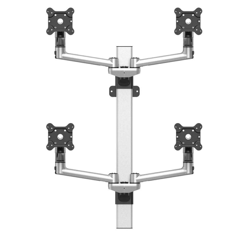 Continews 4 Monitor Wall Mount with Swivel Arm for Office Setup