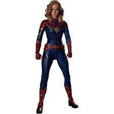 Captain Marvel (Brie Larson) 1/12 Scale Action Figure by Mezco Toys - Collectible Marvel Superhero Toy for Display & Play