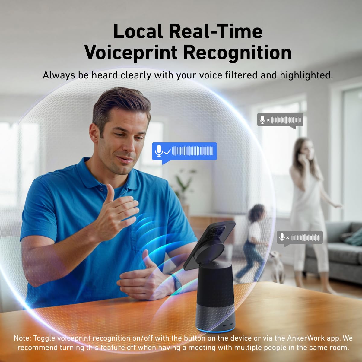 AnkerWork S600 All-in-One Bluetooth Speakerphone with Microphone | Qi2 15W Wireless Charging | AI Noise Cancelling | 70° Adjustable Magnetic Phone Stand | 360° HD Sound | Perfect for Home Office, Conference Calls & Video Meetings (Renewed)