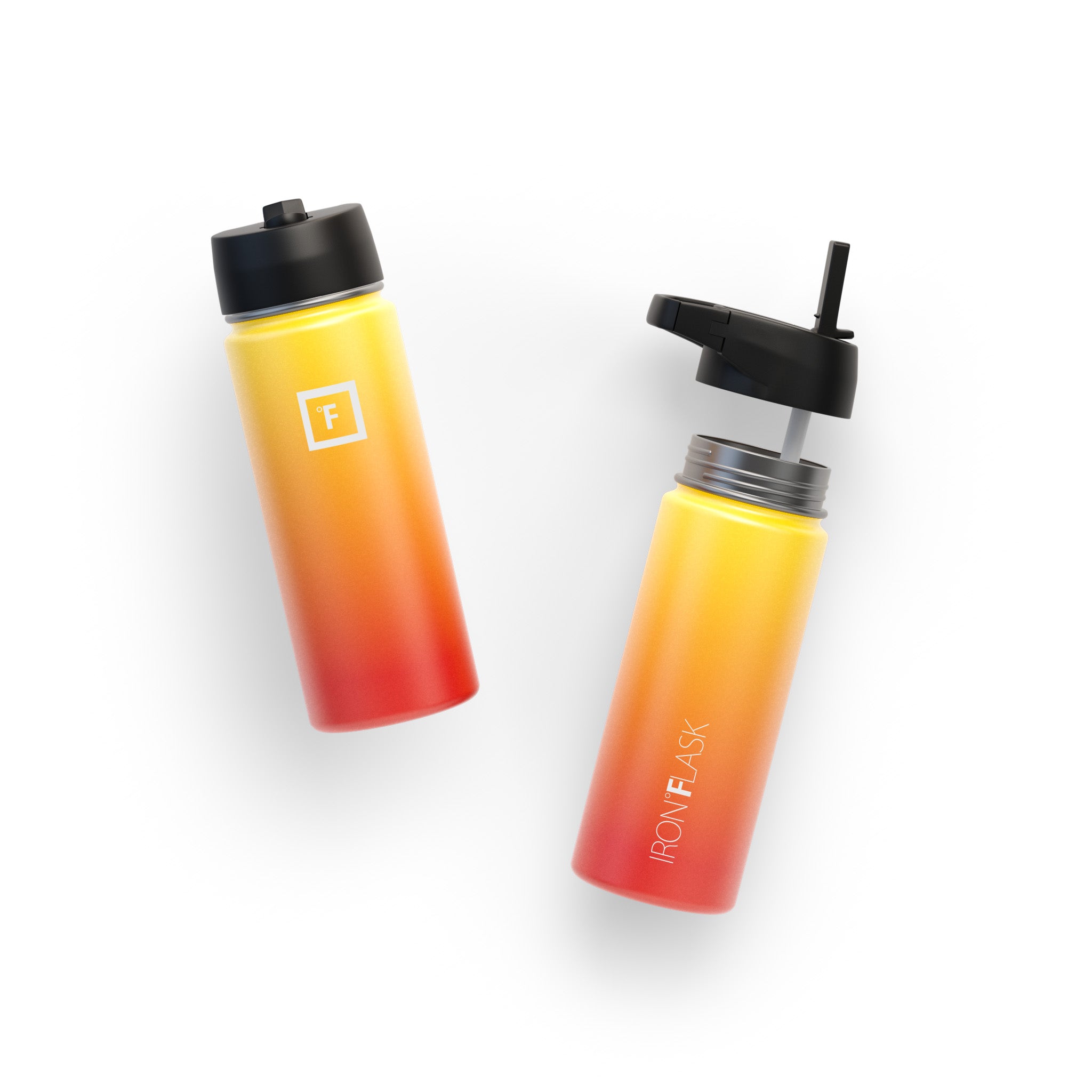 18 Oz Wide Mouth Water Bottle with Straw Lid - Leak Proof & BPA Free - Perfect for Gym, Hiking, Travel & Everyday Hydration