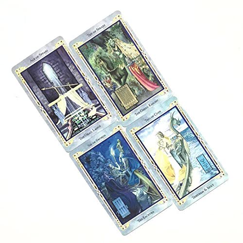 Legend The Arthurian Tarot Card Game - 78 Cards with Drawstring Bag for Divination, Fortune Telling & Party Games | Perfect for Beginners, Collectors & Game Nights