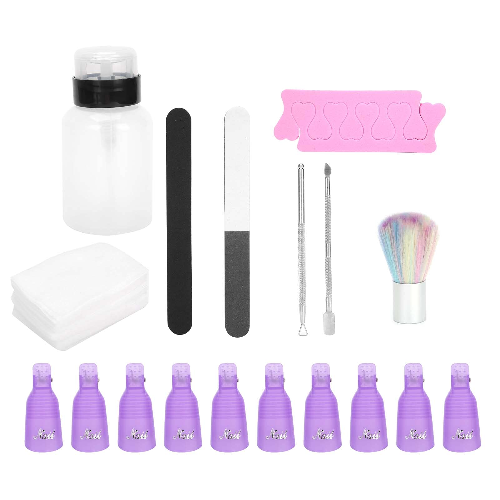 Professional Nail Polish & Gel Remover Kit - Acrylic Nail Soak Off Tools for Salon & Home Use - Perfect for Manicures, Pedicures & DIY Nail Care