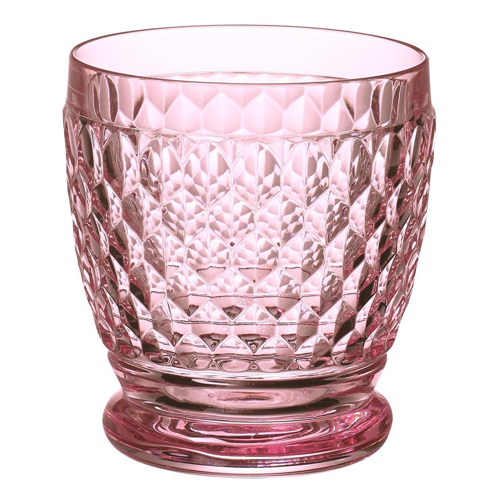 Villeroy & Boch Boston Rose Crystal Highball Glasses Set of 4 - Elegant Drinking Glasses for Cocktails, Whiskey, and Iced Beverages - Perfect for Home Bar, Dinner Parties, and Gift Giving