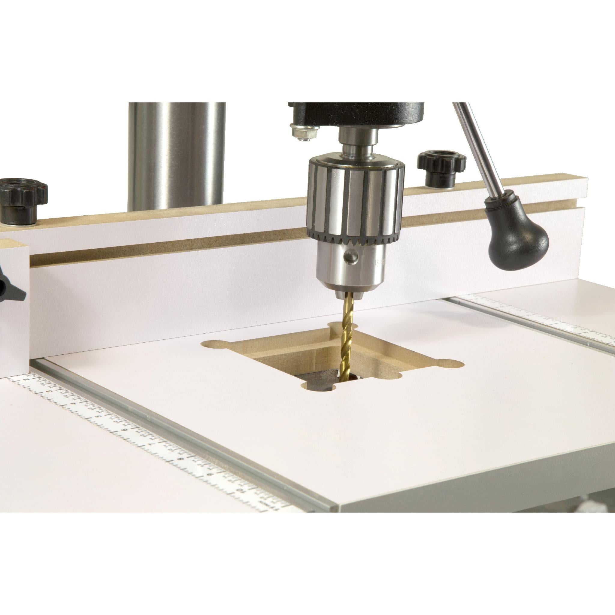 WEN DPA2412T 24x12 Inch Adjustable Drill Press Table with Fence & Stop Block - Perfect for Woodworking, Metalworking & DIY Projects