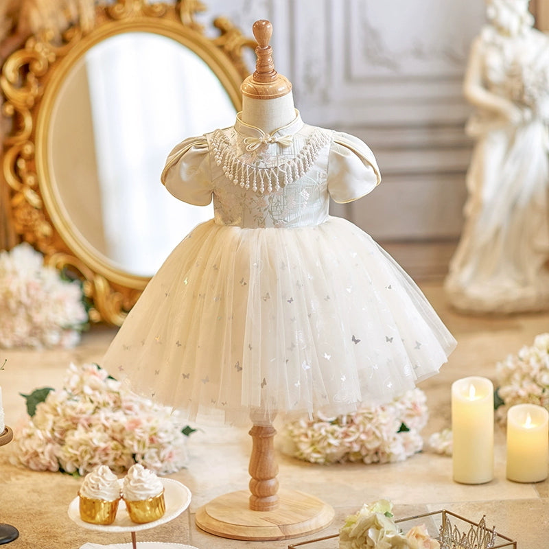 Baby Girl Birthday Princess Dress - Fluffy Flower Girl Dress for Parties, Photos & Special Occasions