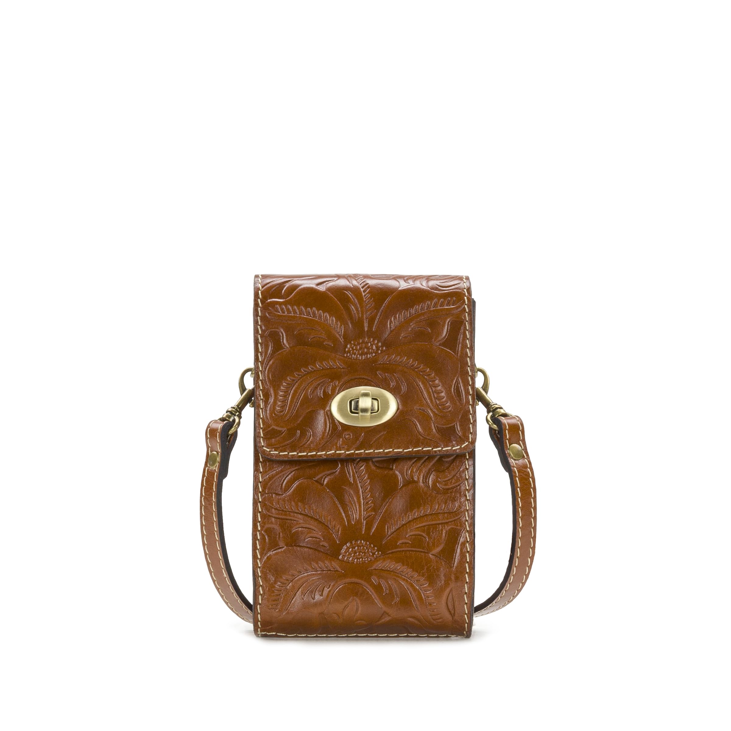 Patricia Nash Rivella Crossbody Bag for Women - Stylish Leather Phone Case Purse with Adjustable Strap - Perfect for Everyday Use, Travel & Shopping