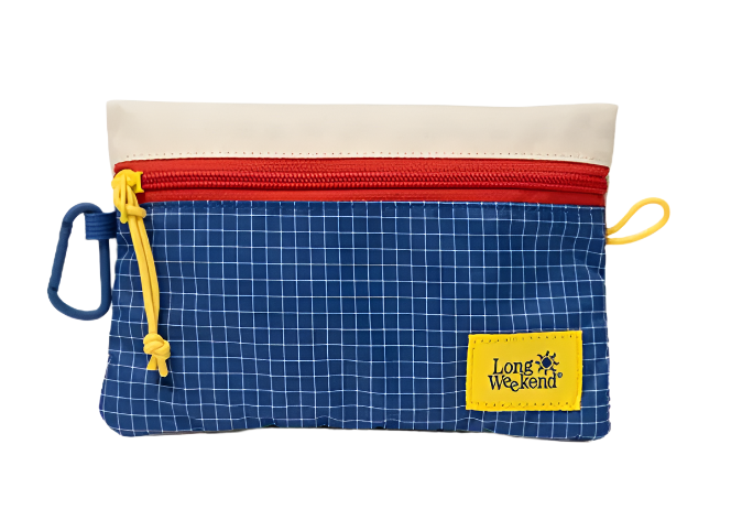 Long Weekend Everyday Zip Pouch Medium - Waterproof & Durable Travel Organizer for Cosmetics, Toiletries & Essentials | Perfect for Travel, Gym & Daily Use