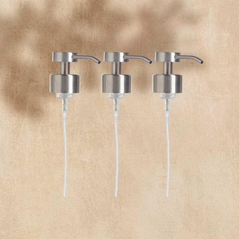 Foaming Hand Soap Dispenser Pumps for Glass Bottles (3 Pack) - Perfect for Bathroom, Kitchen, and Refillable Soap Containers