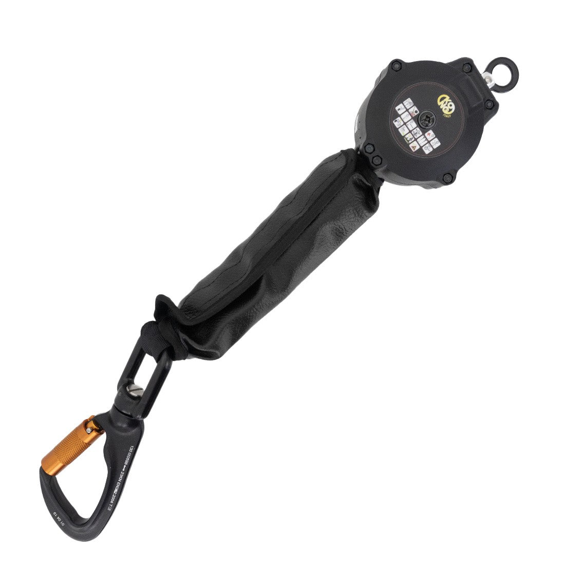KONG Retractable Fall Arrester 2M Safety Lanyard - Ideal for Rock Climbing, Construction Work & Roofing Safety