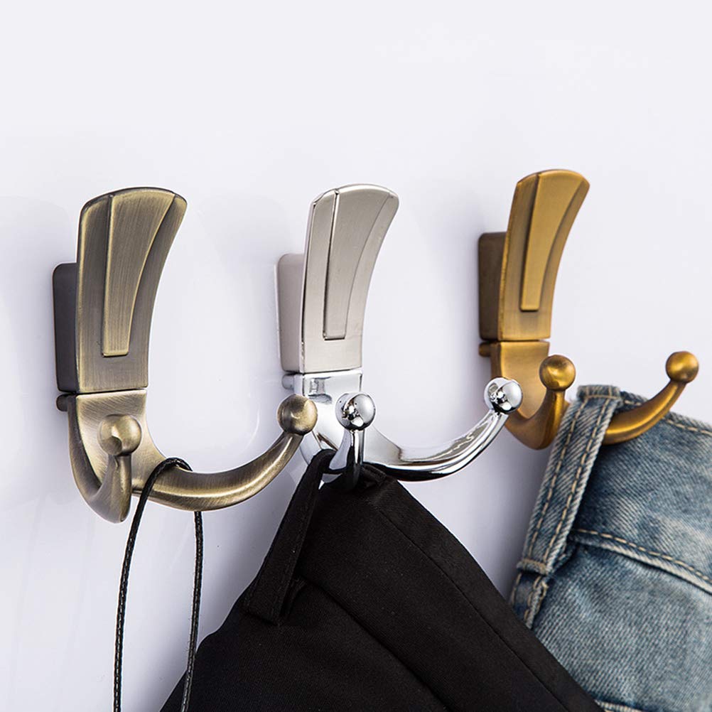 Wall Mounted Clothes Rack & Coat Hooks - Space Saving for Bedroom & Entryway