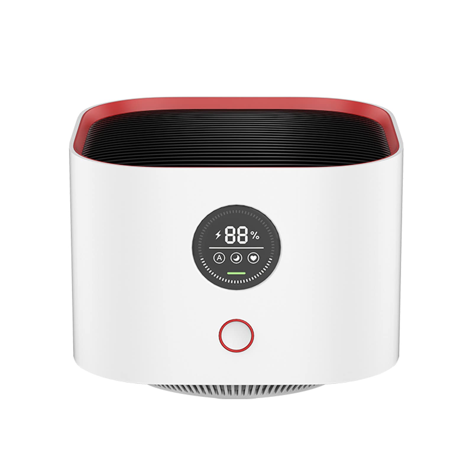 Portable USB Air Purifier for Home & Bedroom - Desktop Air Cleaner with Removable & Washable Filter, Air Quality Monitor - Perfect for Office, Dorm, Nursery & Small Spaces
