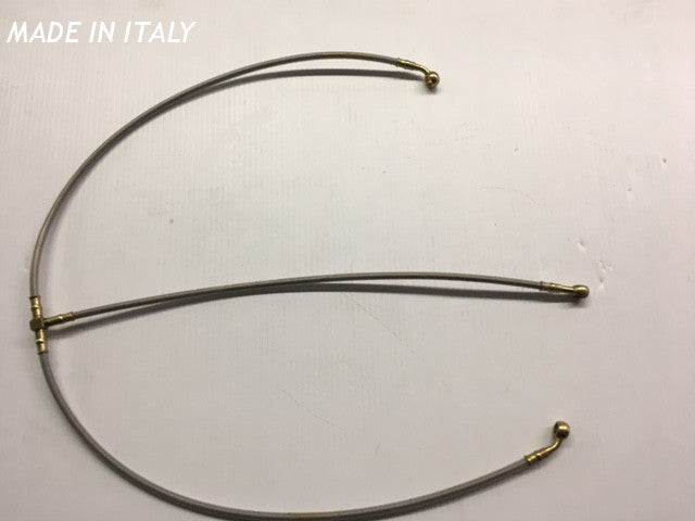 High-Quality Front KF Brake Hose T with Banjo Fittings #3 - Perfect for Motorcycle, ATV, and Off-Road Vehicle Brake System Upgrades