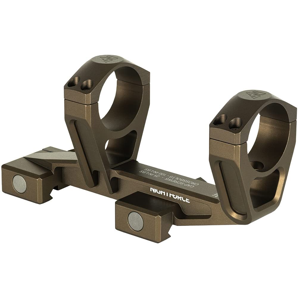 NightForce UltraMount 34mm 0 MOA Lightweight Durable One-Piece Scope Ring Mount for Rifles - Perfect for Hunting, Shooting Range & Long-Range Precision Optics