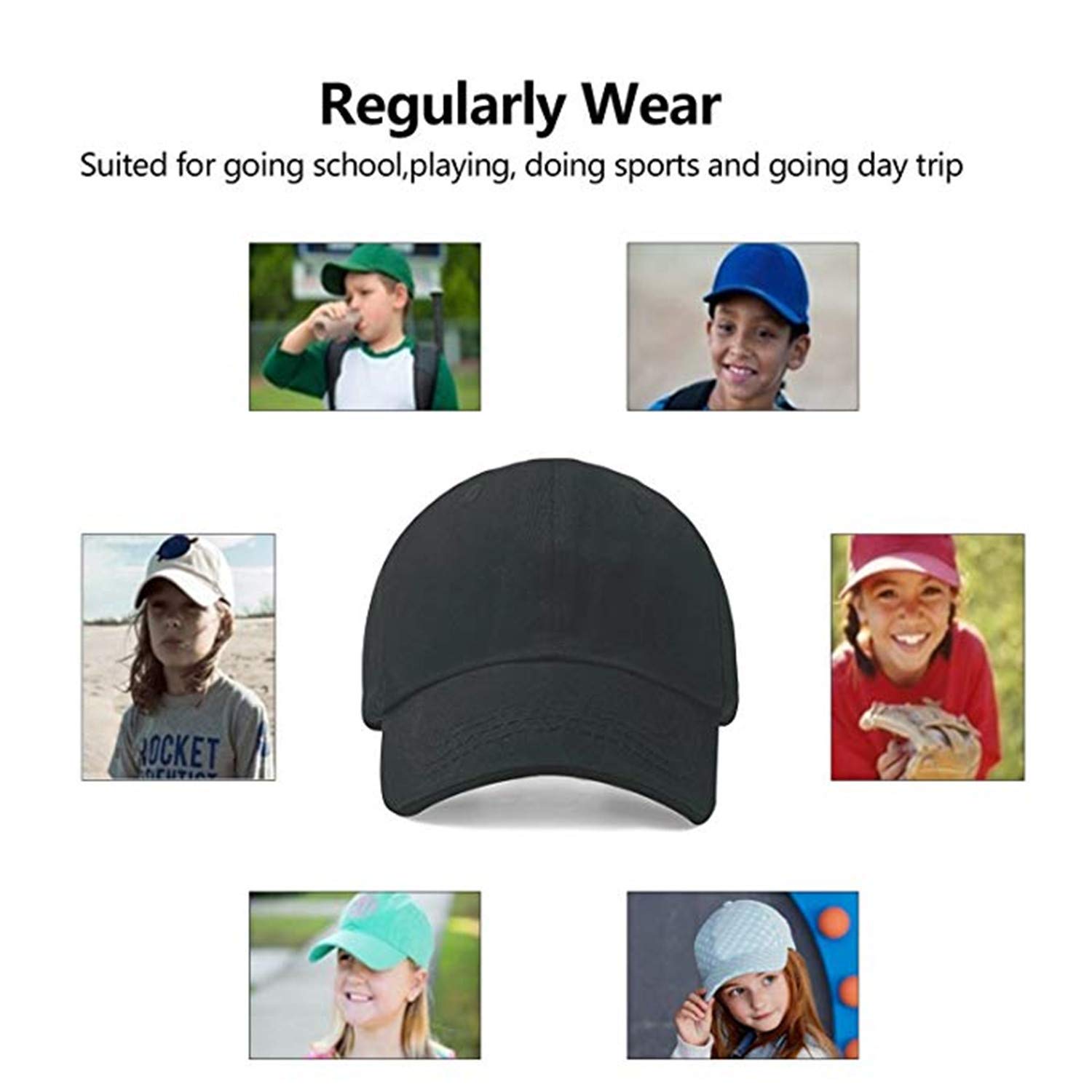Custom Funny 2-Tone Mesh Snapback Hats for Kids & Toddlers - Personalized Boys & Girls Trucker Hats with Picture/Text - Perfect for Outdoor Play, Birthday Gifts & Family Photos
