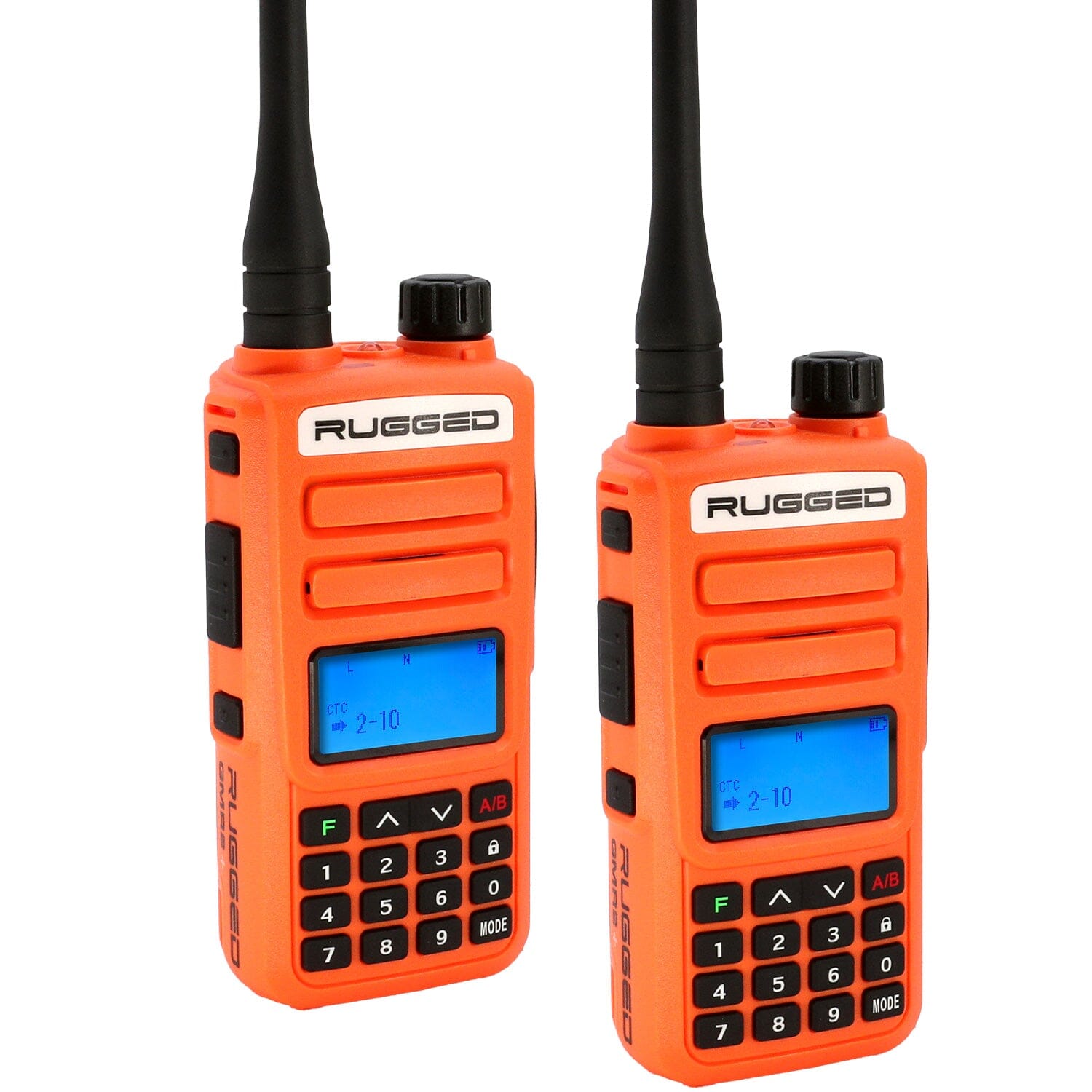 2 Pack Rugged GMR2 PLUS GMRS/FRS Two-Way Handheld Radios - Long Range Walkie Talkies for Outdoor Adventures, Camping, Hiking & Emergency Communication