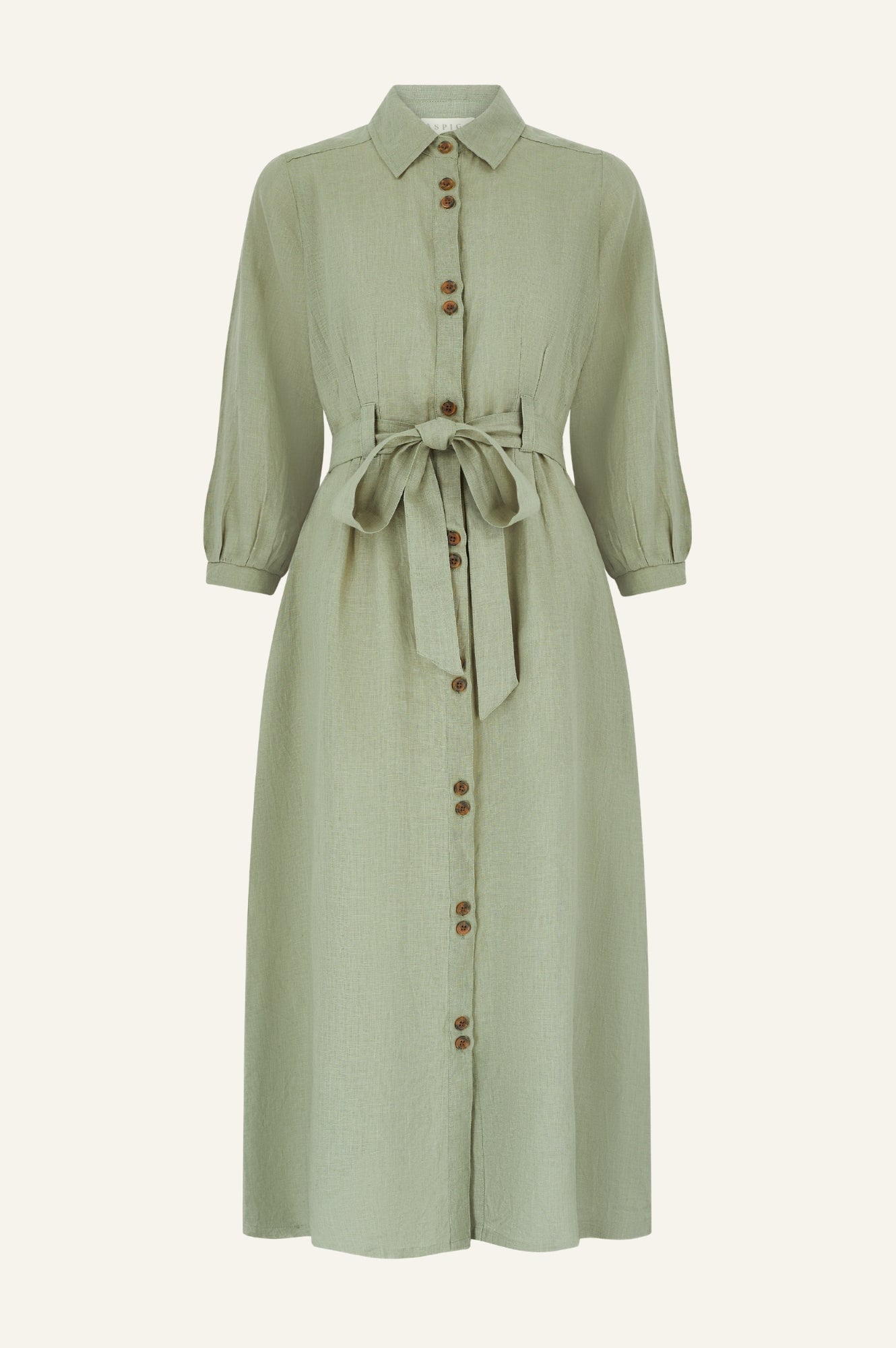 Linen Shirt Dress for Women - Breathable Khaki Summer Dress | Casual Beachwear, Office Outfit & Vacation Style