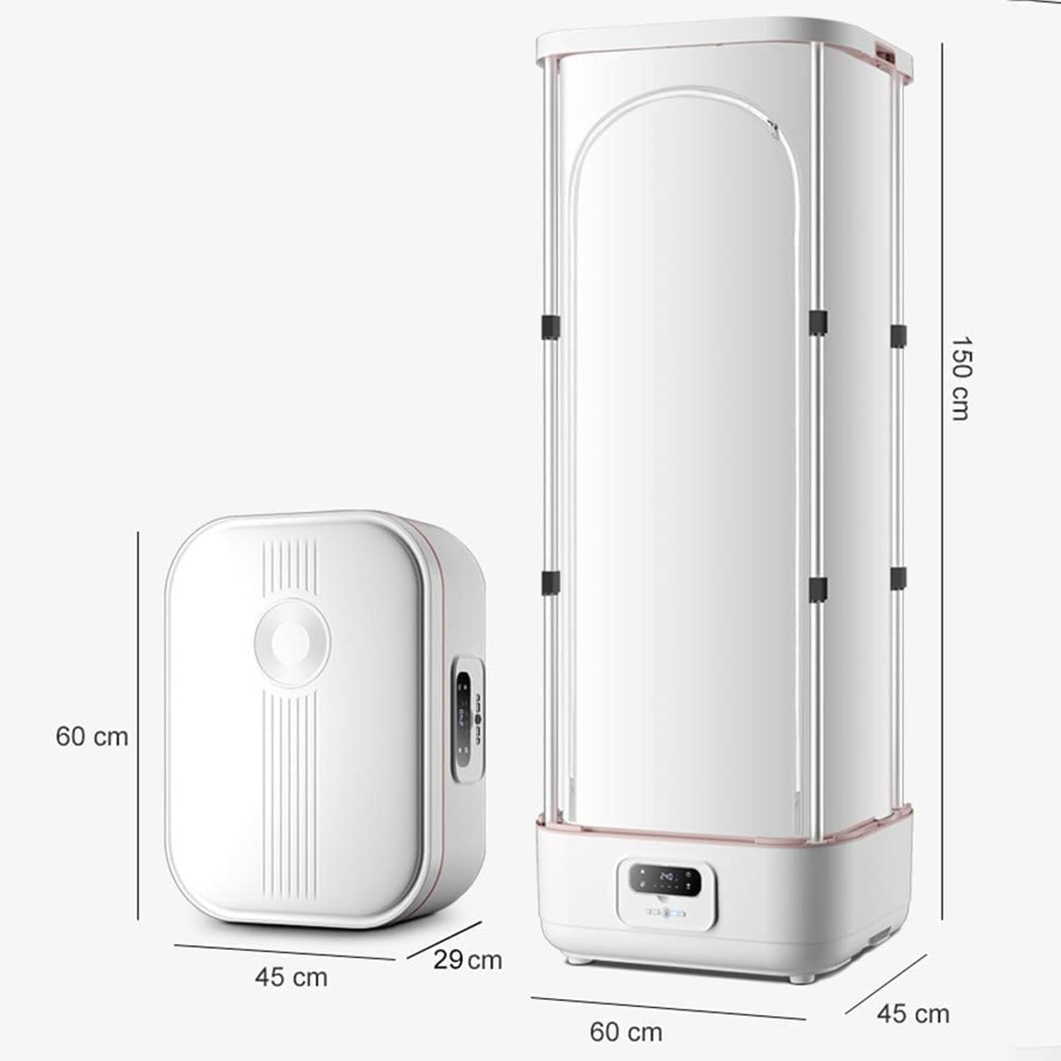 Portable Electric Dryer & Automatic Ironing Press - Fast Drying Steam with Adjustable Timer for Home & Travel | Perfect for Clothes, Linens & Delicates