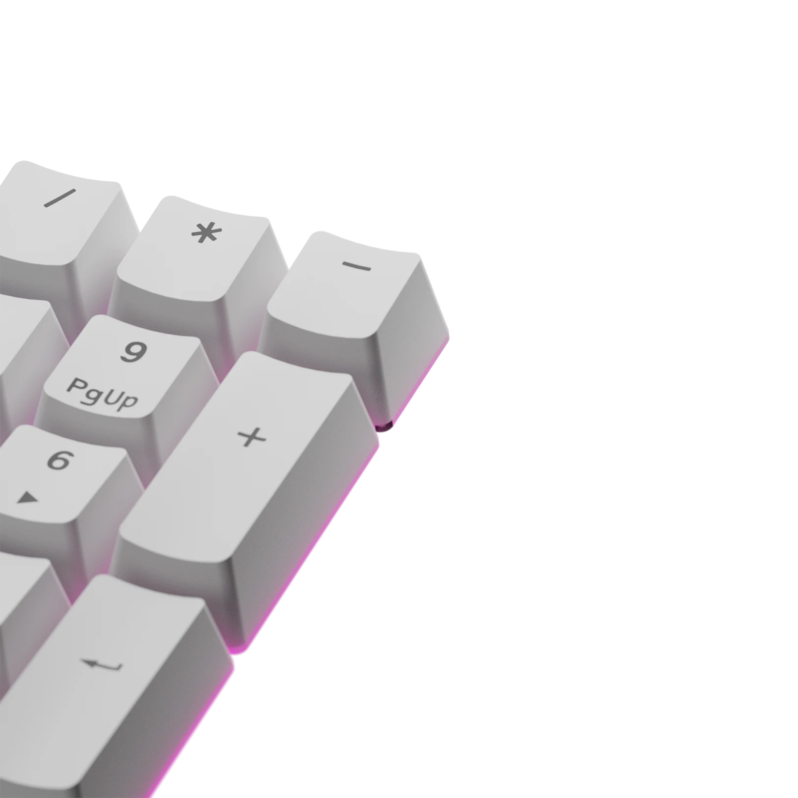 Premium White Keycaps for Mechanical Keyboards - ANSI Layout, Durable PBT Material, Cherry MX Compatible - Perfect for Gaming, Typing & Office Work