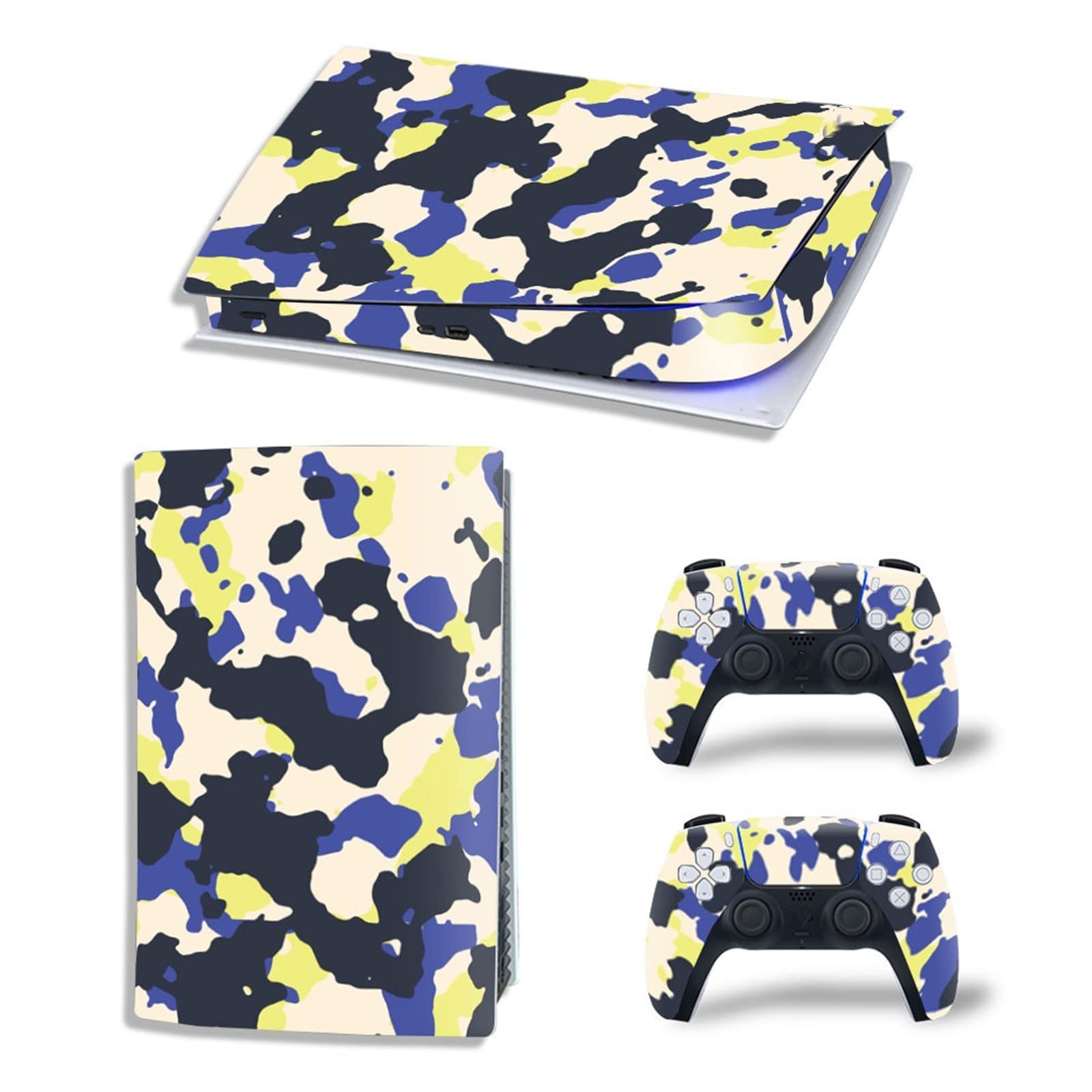Anime Console Vinyl Skin Decal for PS5 Digital Edition - Scratch-Resistant Protective Cover for 2 Controllers - Bubble-Free Application, Anti-Scratch Film 98790 - Perfect for Gaming Setups & Anime Fans