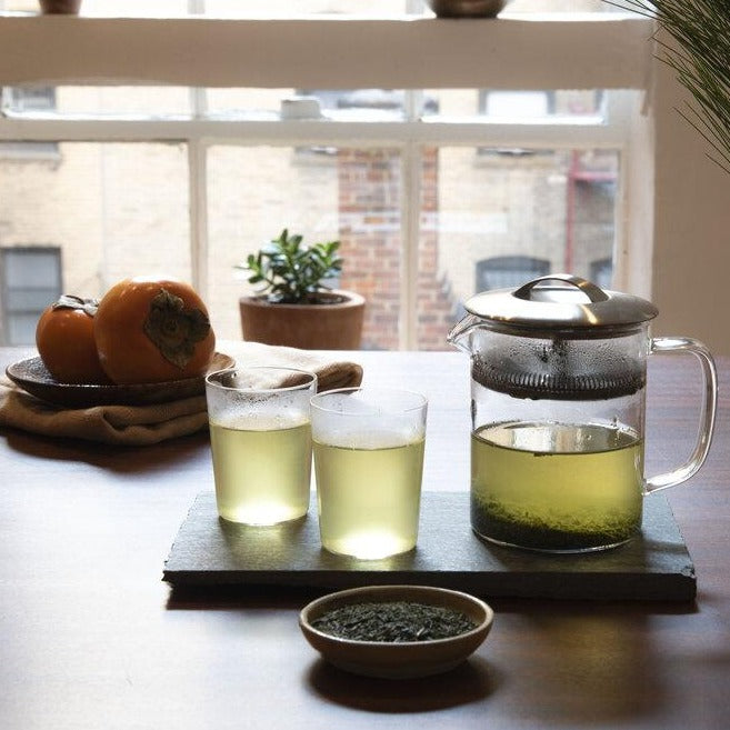 Premium Organic Sencha Green Tea Gift Set - Japanese Loose Leaf Tea for Travel & Outdoor Adventures - Perfect for Camping, Hiking & Tea Lovers