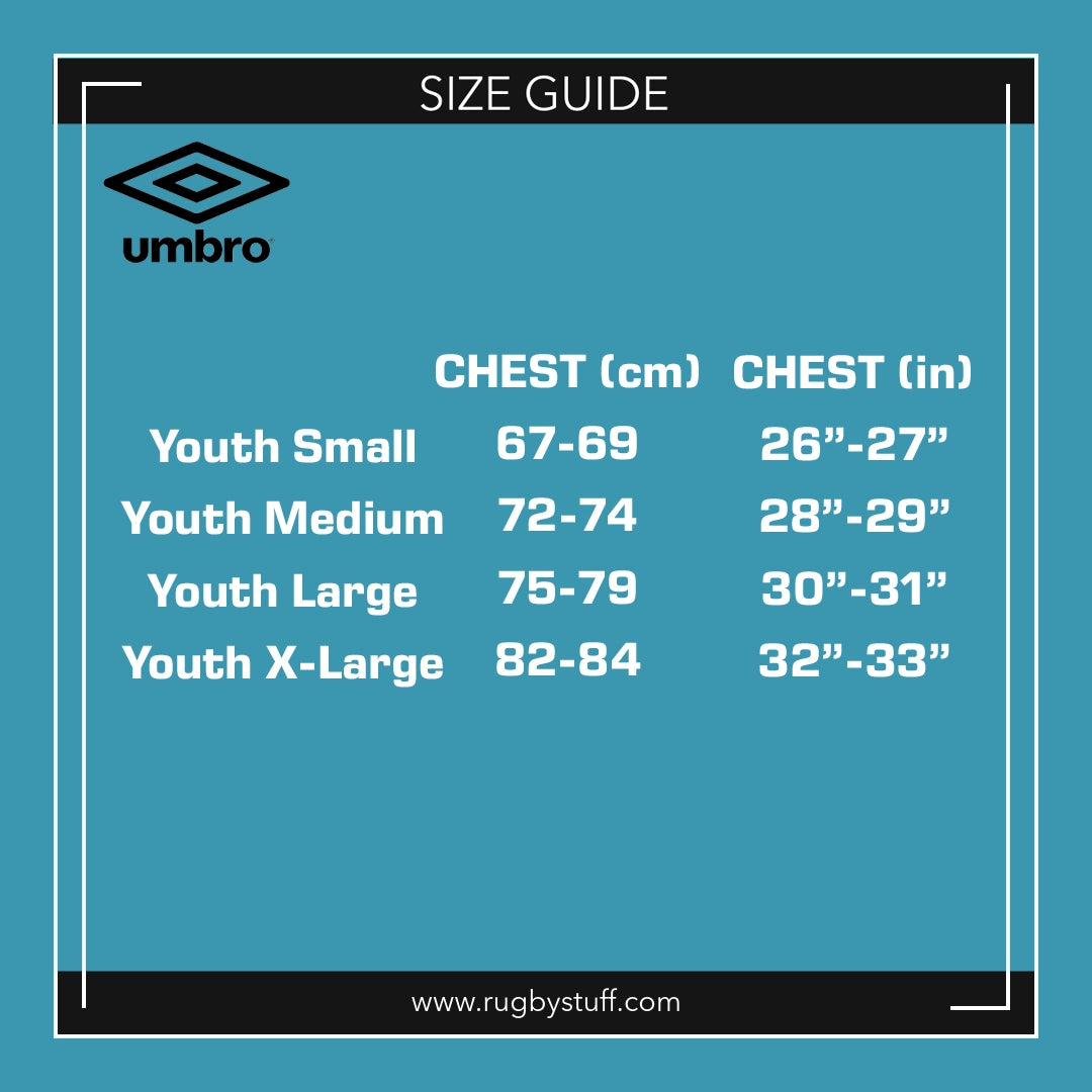 Umbro Fiji 2025/26 Kids' Rugby Jersey - Official Home Replica Shirt for Youth Rugby Fans | Perfect for Match Days & School Sports