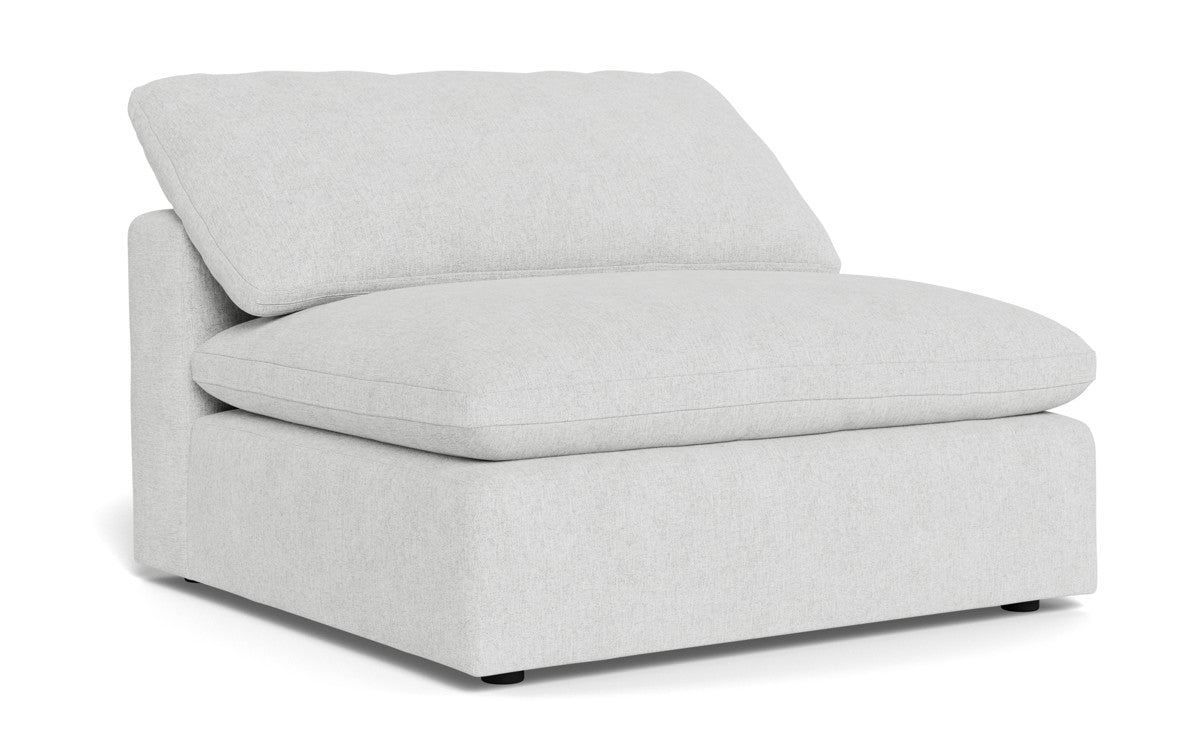 Fluffy Armless Chair - Ultra Soft Comfortable Accent Chair for Living Room, Bedroom, or Office - Perfect for Relaxing, Reading, and Lounging