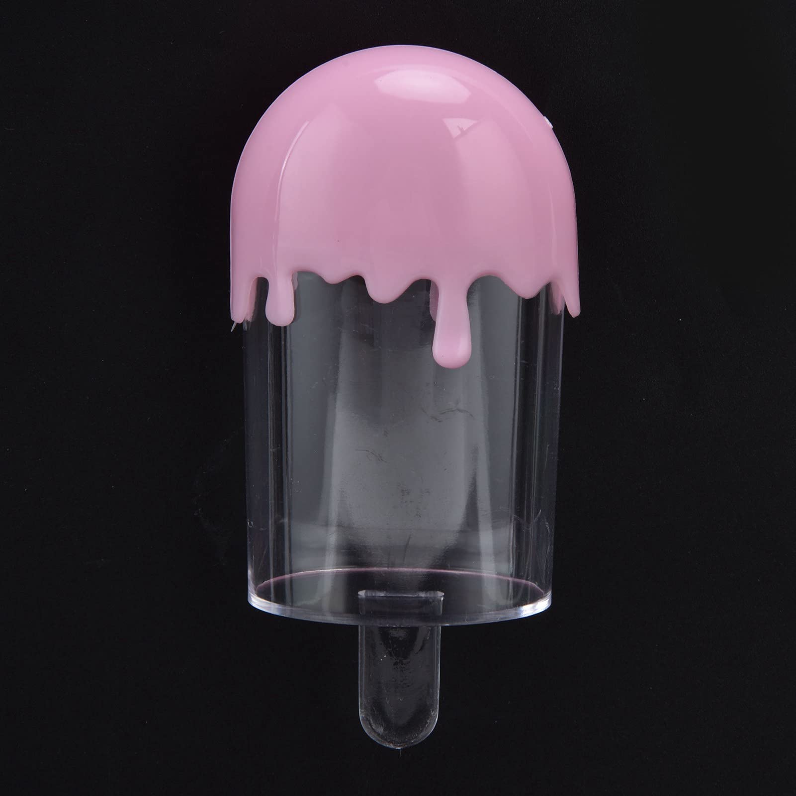 JUOPZKENN 12Pcs Pink Ice Cream Shaped Candy Storage Boxes, 11x5cm Plastic Candy Containers for Party Favors, Birthday Gifts & Wedding Treats - Perfect for Candy Buffets, Baby Showers & Classroom Rewards