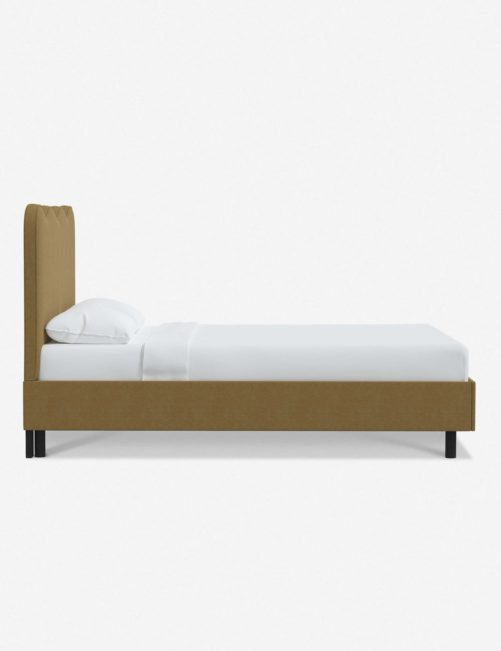 Modern Clementine Platform Bed Frame - Queen Size, Wooden Slat Support, Sturdy & Minimalist Design - Perfect for Bedrooms, Guest Rooms & Small Spaces