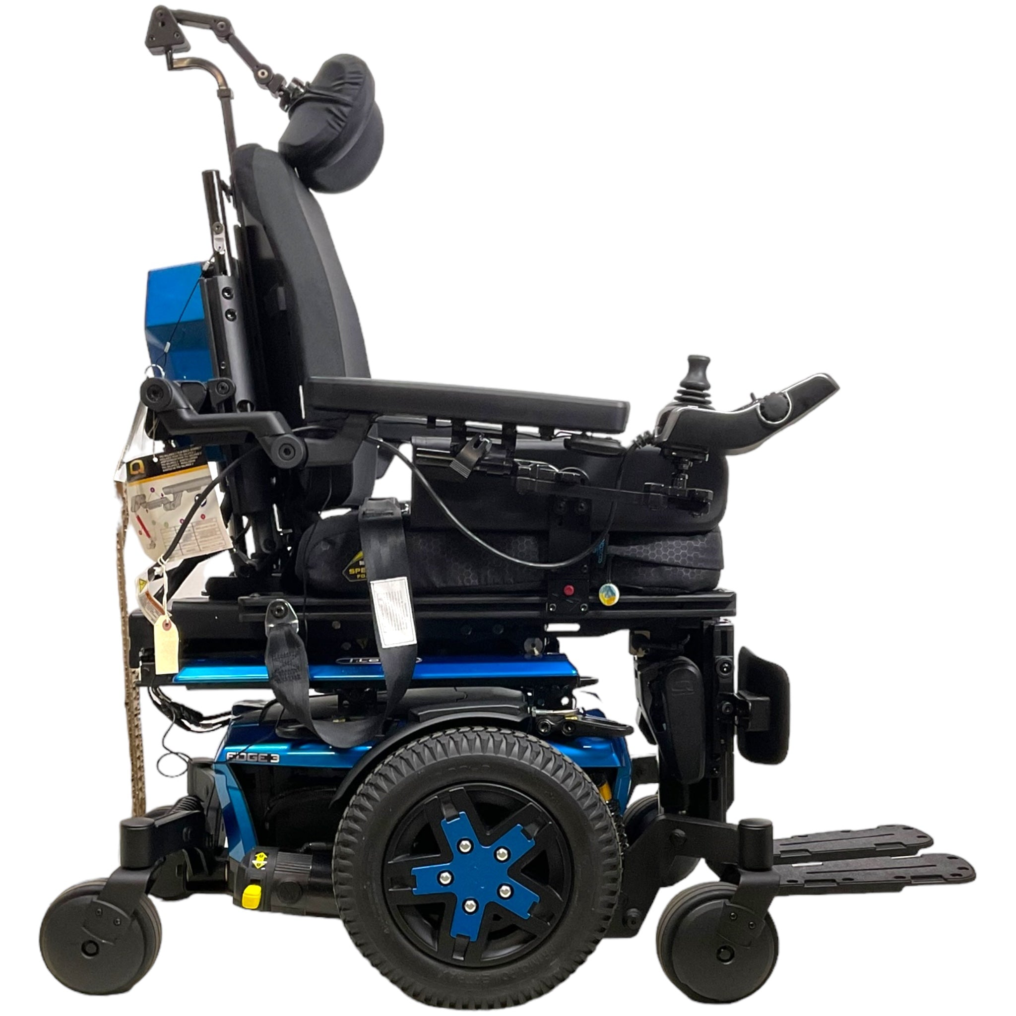 Pride Mobility Quantum Q6 Edge 3 Power Wheelchair with iLevel Seat Elevation | 15 x 19 Inch Seat | 9 Mile Range | Lightweight & Portable for Indoor/Outdoor Use | Ideal for Seniors & Mobility Assistance