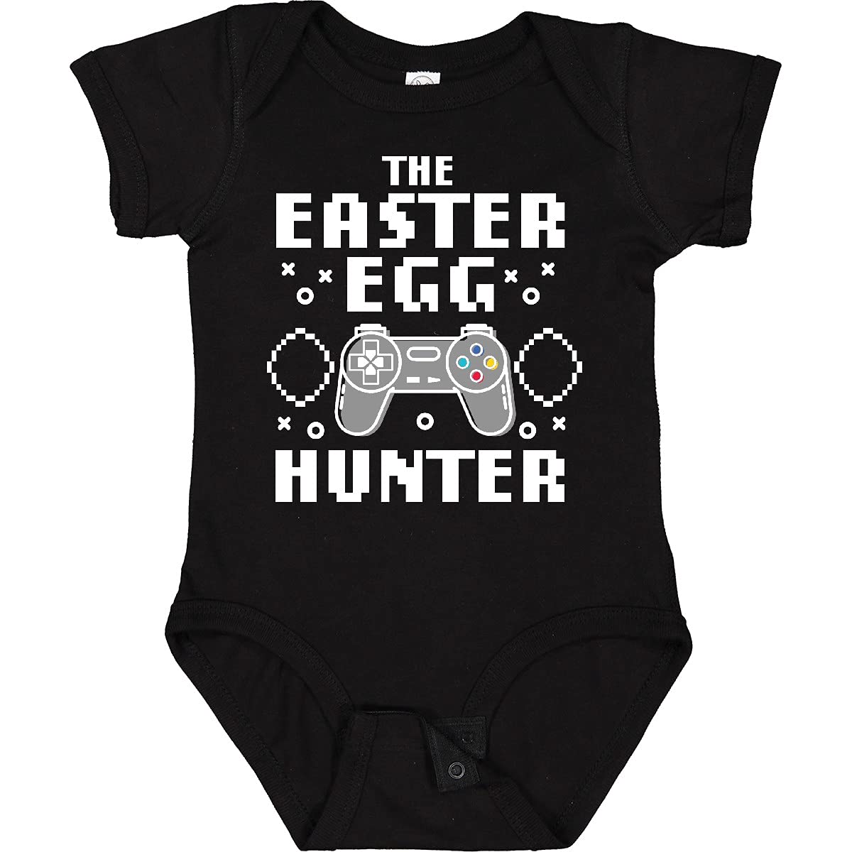 Inktastic Happy Easter Egg Hunter Gamer Baby Bodysuit - Cute Easter Outfit for Infants & Toddlers - Perfect for Easter Photos, Family Gatherings & Holiday Celebrations