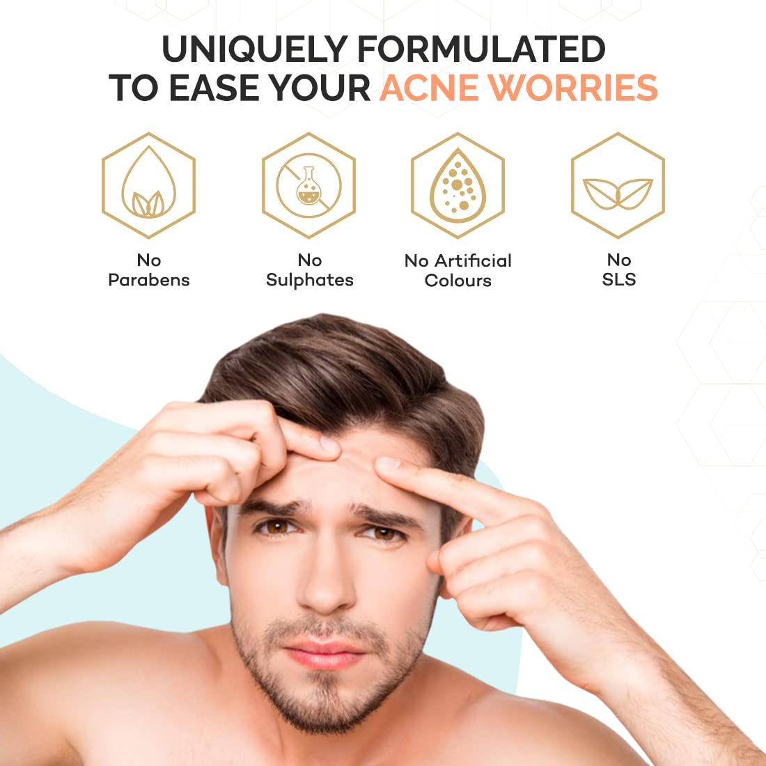 Reverzo Glenmark Activated Anti-Acne Face Wash 100g - Deep Cleansing for Oily & Acne-Prone Skin | Daily Skincare Routine for Clear Complexion