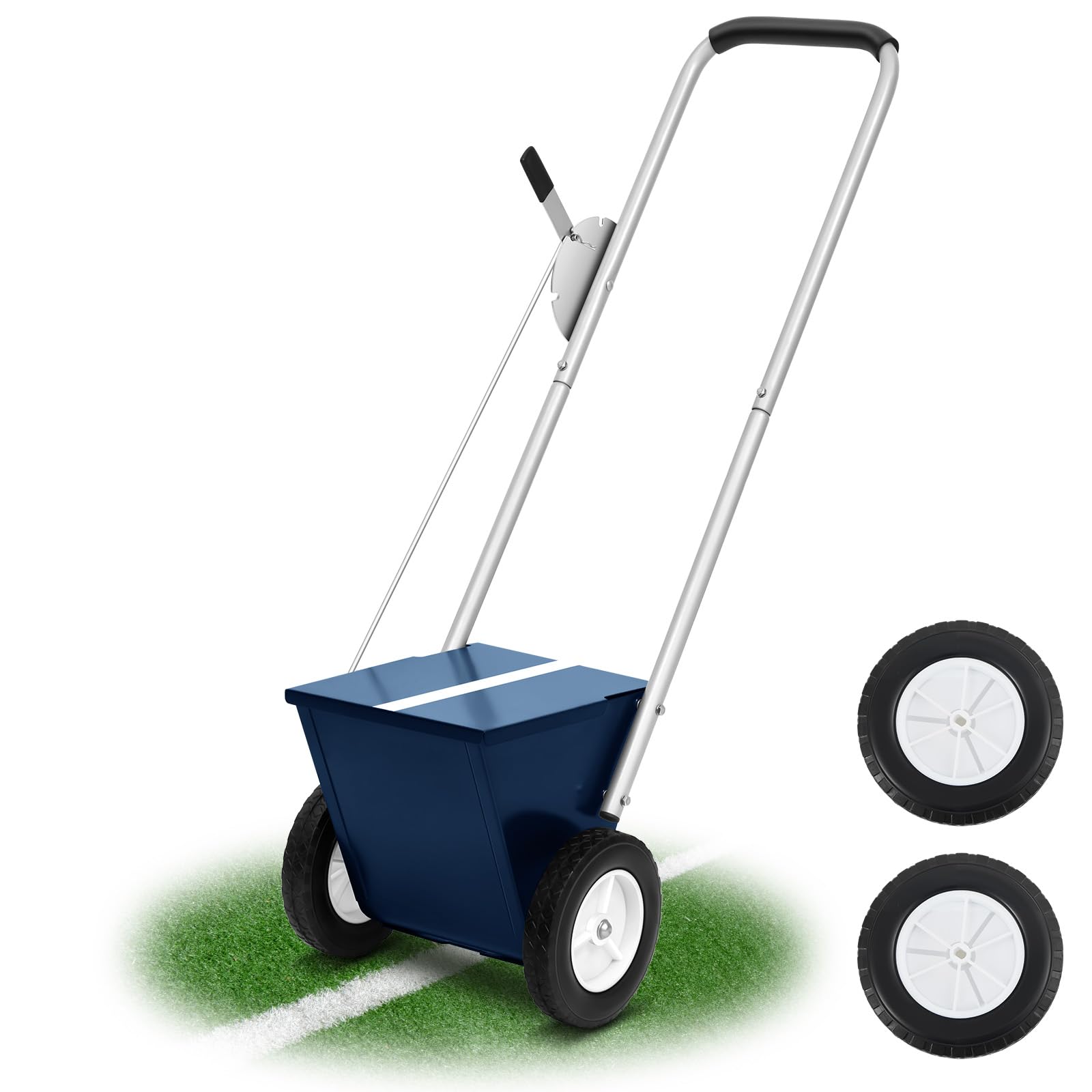 Heavy Duty Steel Baseball & Softball Field Dry Line Chalker Machine - Adjustable 2