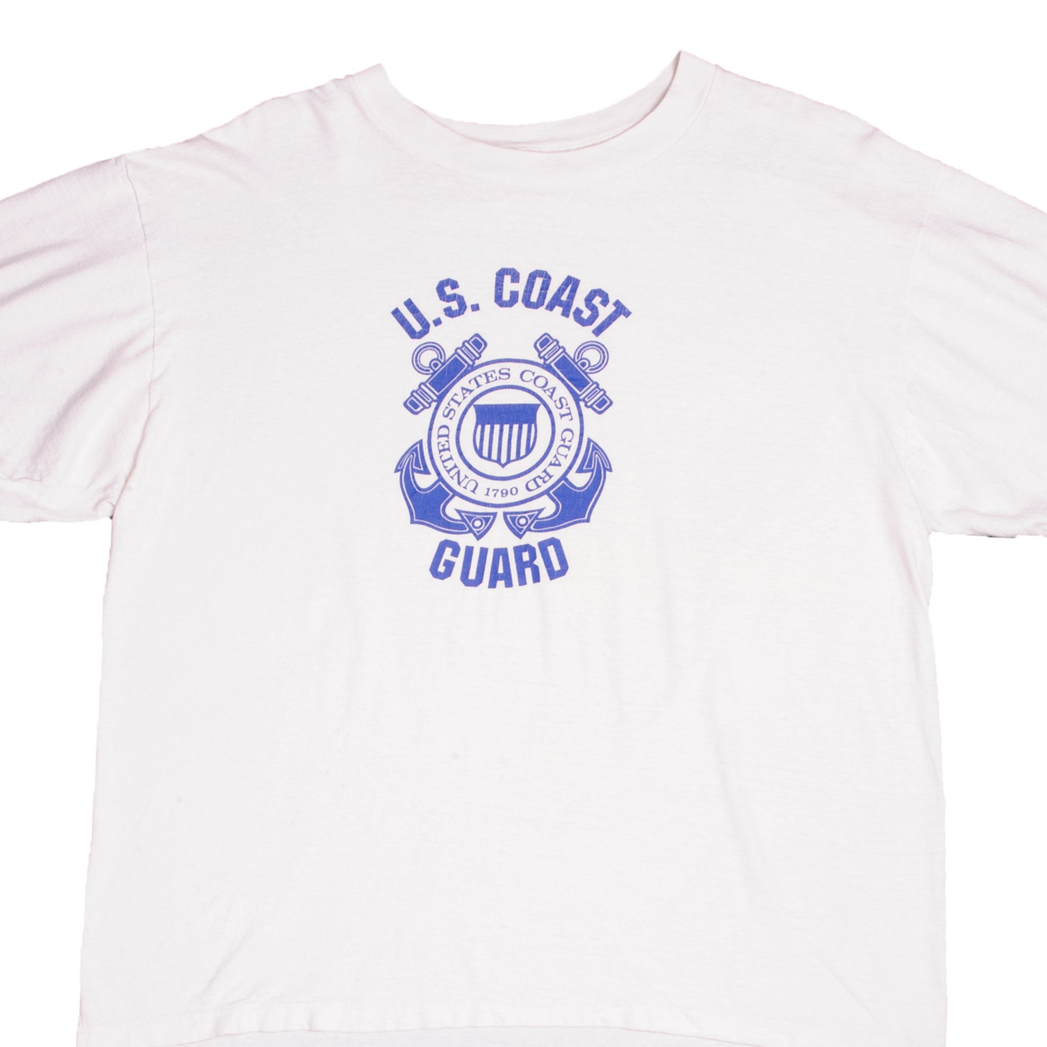 Vintage 1970s United States Coast Guard Military Army Tee Shirt - XL Size, Made in USA - Perfect for Patriotic Outfits, Vintage Collectors, and Military Enthusiasts